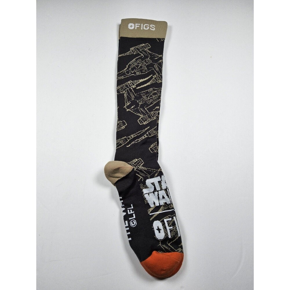 FIGS Compression Star Wars X Wing Starfighter The Way Socks Size M